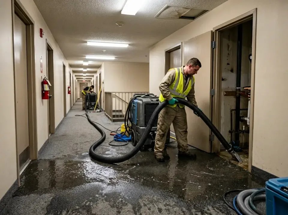 multi-unit-apartment-hallway-f-005 — frequently asked questions, Emergency Burst Pipe Water Extraction & Removal in Theodore…
